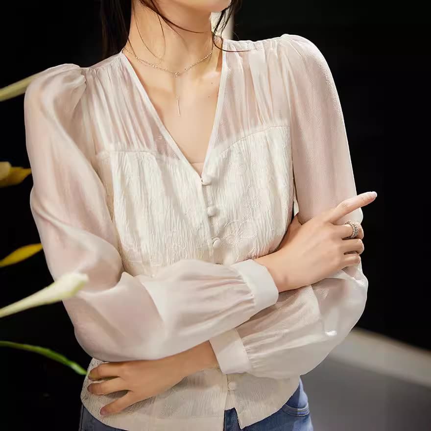 Gentle Trap New Chinese Jacquard Shirt vista 4