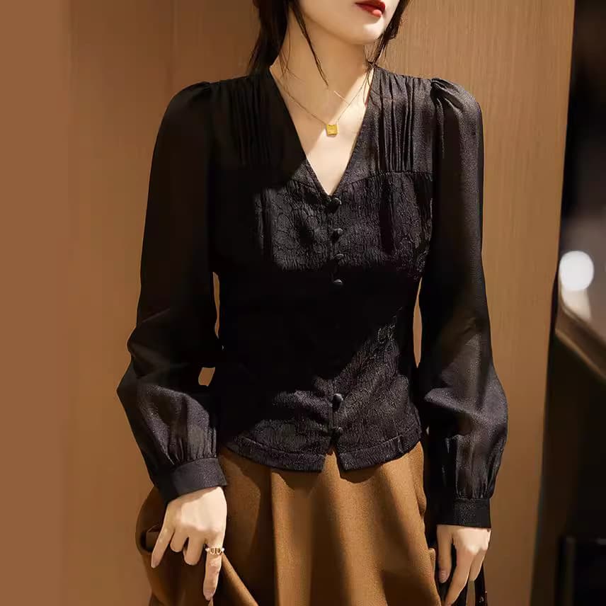 Gentle Trap New Chinese Jacquard Shirt vista 3