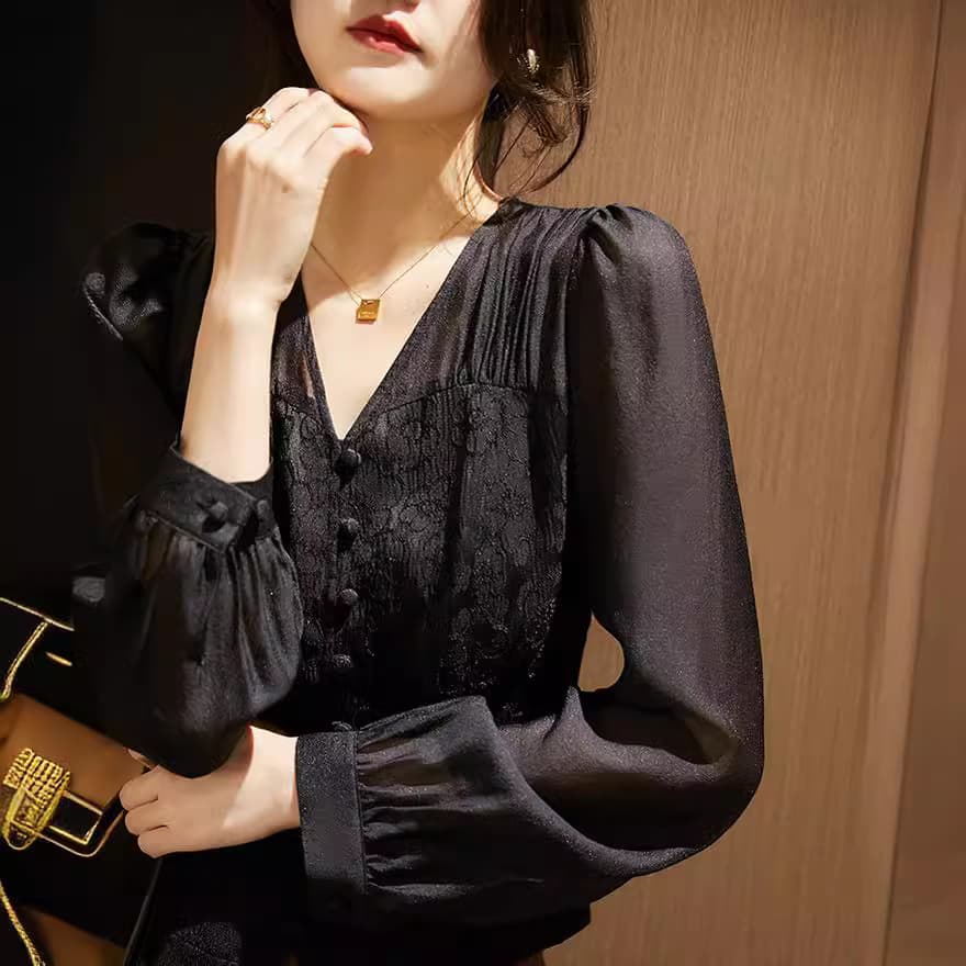 Gentle Trap New Chinese Jacquard Shirt vista 5