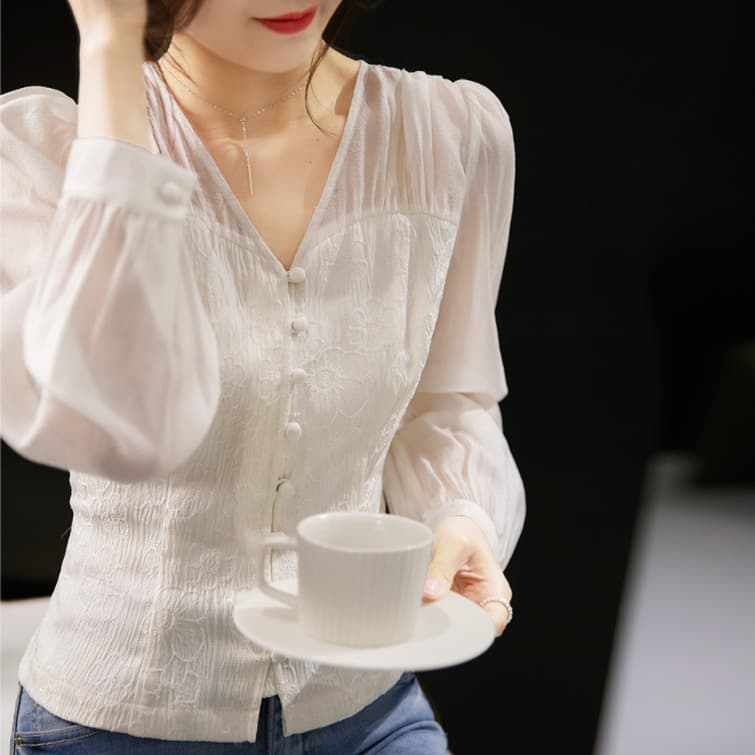 Gentle Trap New Chinese Jacquard Shirt vista 6