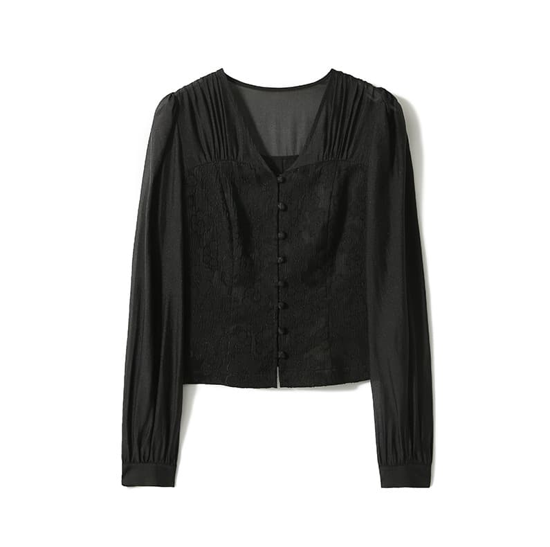 Gentle Trap New Chinese Jacquard Shirt vista 2