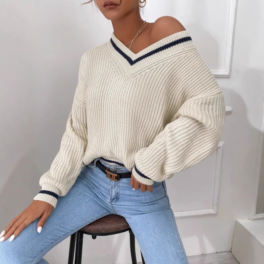 Autumn New Casual Loose Knitted Top vista 4